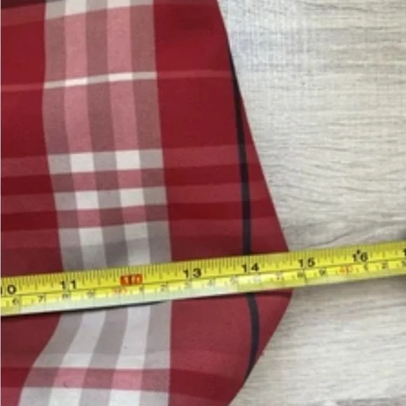 Vintage Burberry Nova Check Red Canvas Tote Bag - Picture 14 of 14